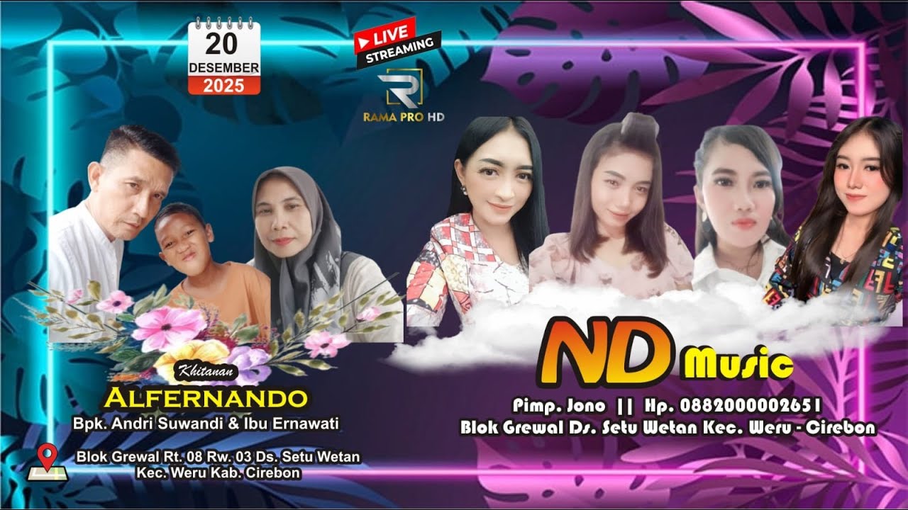 🔴 LIVE " ND MUSIC "  || 20 DESEMBER 2025  ||  SETU WETAN - WERU - CIREBON