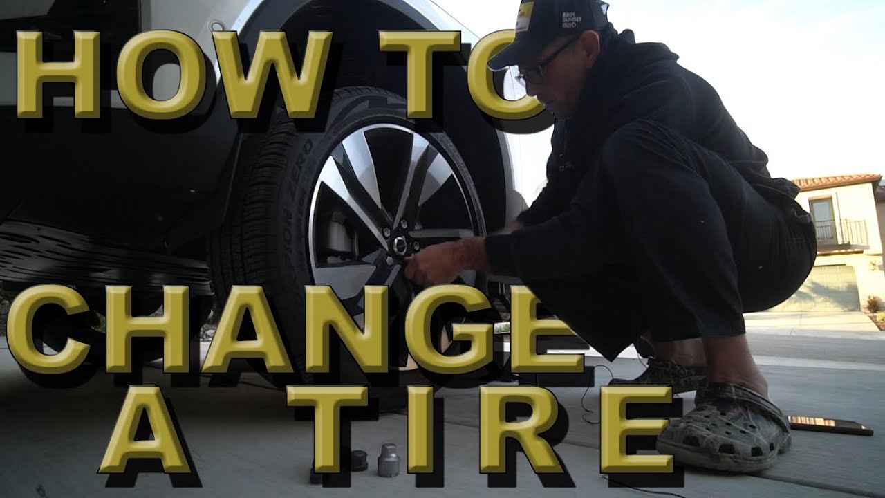 How to change a tire - YouTube