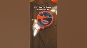 Take it easy ninja! 💥 #shorts #fruitninja #halfbrickstudios