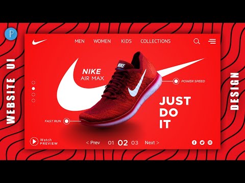 Pro Level Demo Website Design For NIKE Shoe on Android Using PixelLab Tutorial🔥
