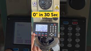 🔥 How to Set Horizontal Angle 0 in Total Station | Total Station Survey Training #surveying #shorts