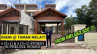 FROM RM1,662,500 | NEW COMPLETED PROJECT DIAMI @ TAMAN MELATI | 4 AND 5-STOREY SUPERLINK HOMES |