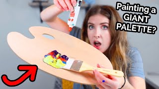 I Painted..on a PAINT PALETTE?! Ooh..