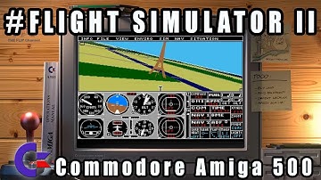 Flight Simulator II - Commodore Amiga 500 Gameplay Demo