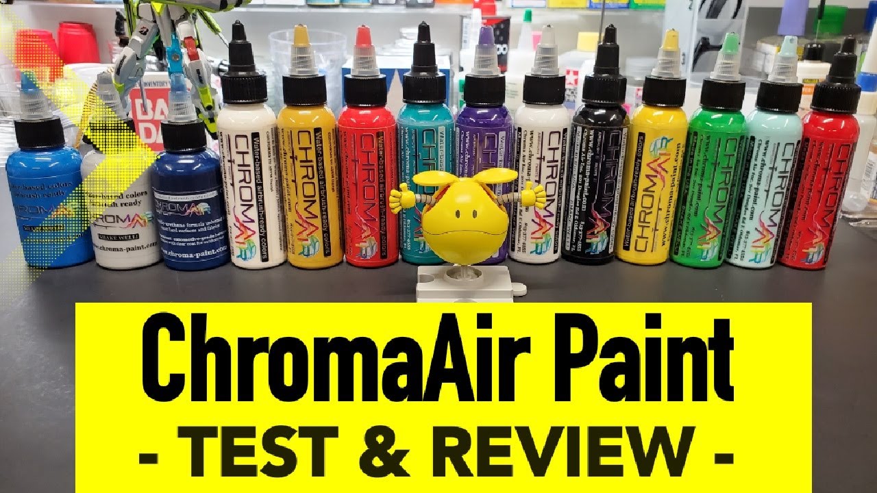 ChromaAir airbrush ready water-based paint. Acrylic-urethane