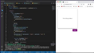 Drop Down | POP UP Menu | The React Way | Speed Code