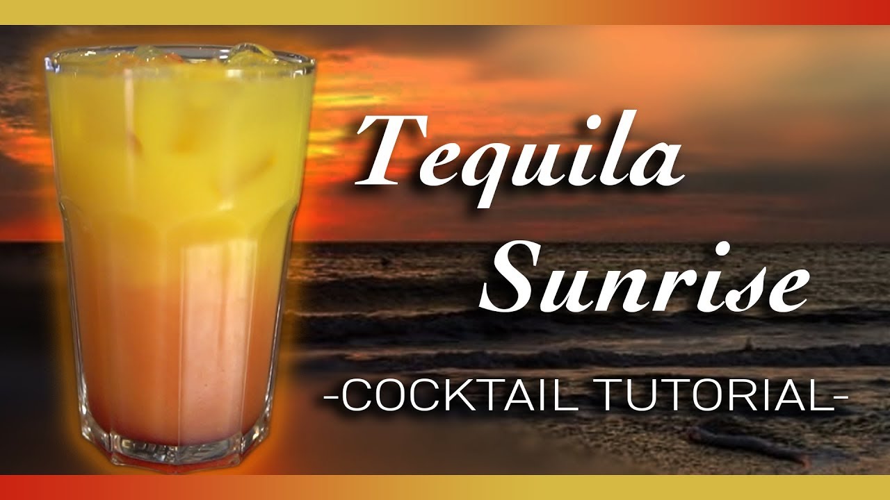 Tequila Sunrise Cocktail Tutorial TaKes Bar TaKeTV YouTube