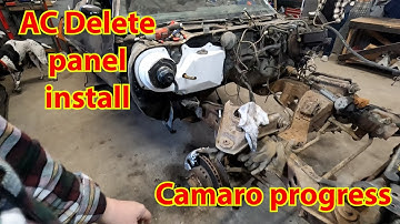 80 Camaro A/C delete panel installation is completed after receiving the panel from Camaro Central.