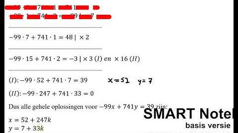 Uitgebreide Algoritme van Euclides, handige wiskunde en het controleren van een stelling.