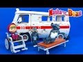 MASHA AND THE BEAR AMBULANCE PLAYSET FROM SIMBA WITH TWO WOLVES WHEELCHAIR & ACCESSORIES - UNBOXING