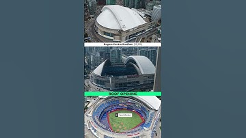 Roof opening 😱 #football #stadium #sports #baseball