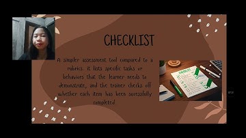 Lesson 23: Designing Rubrics and Checklist for Workplace-based Assessment