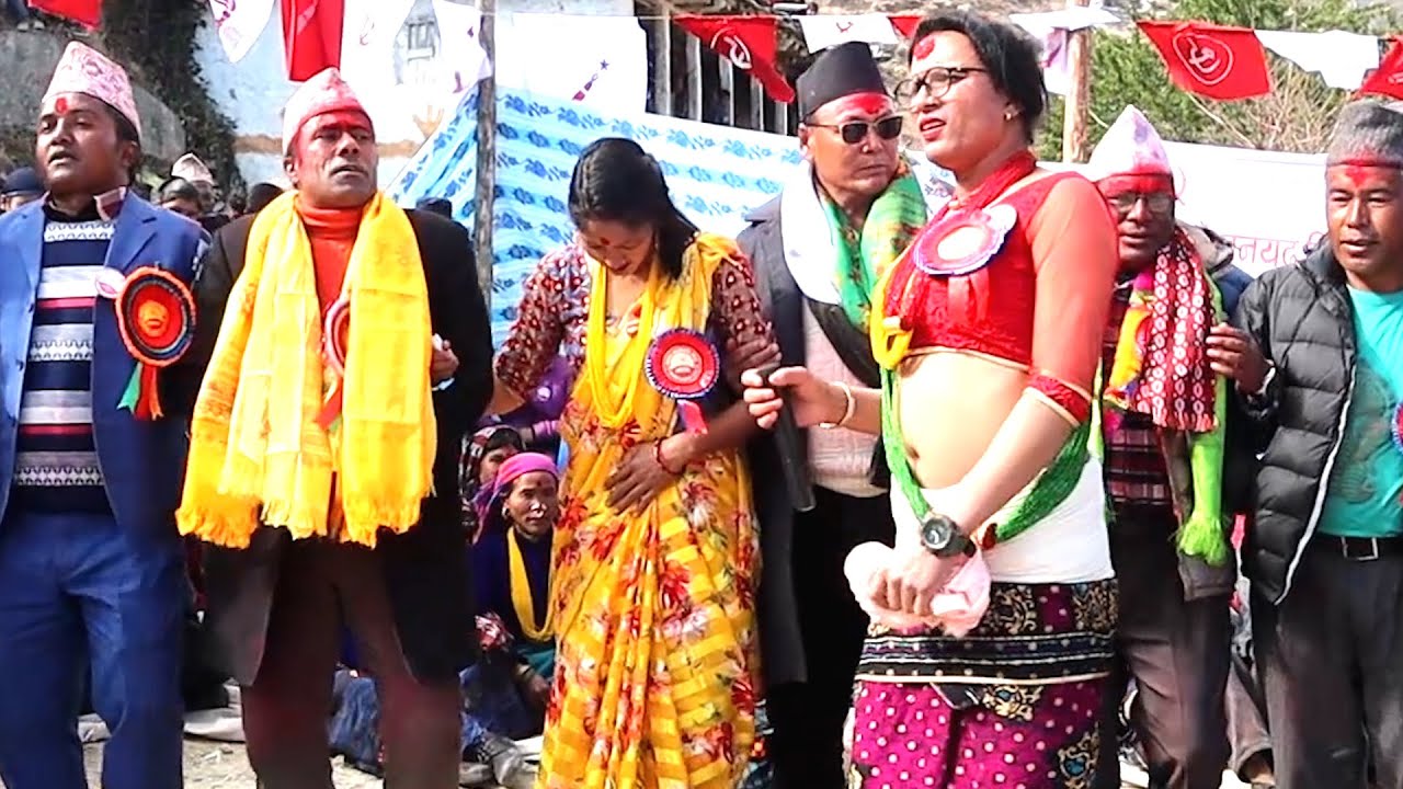 चरित्र साही र अक कार्कीको देउडा  घम्साघम्सी Deuda Culture in Karnali , Mugu