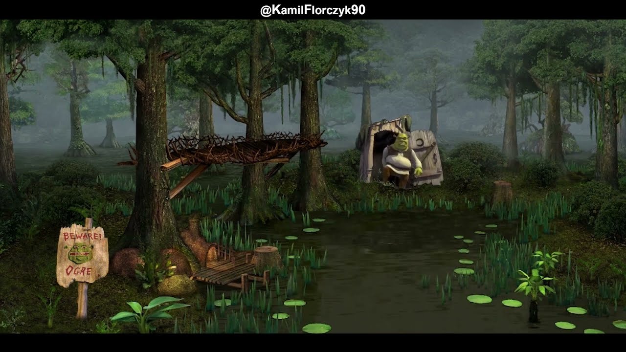 shrek swamp background