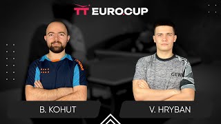 18:50 Bohdan Kohut - Vadym Hryban 13.05.2024 TT Euro.Cup Ukraine Elite. TABLE 4