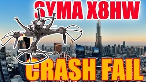 Drone Crash Fail ( Syma X8HW ) with action Cam