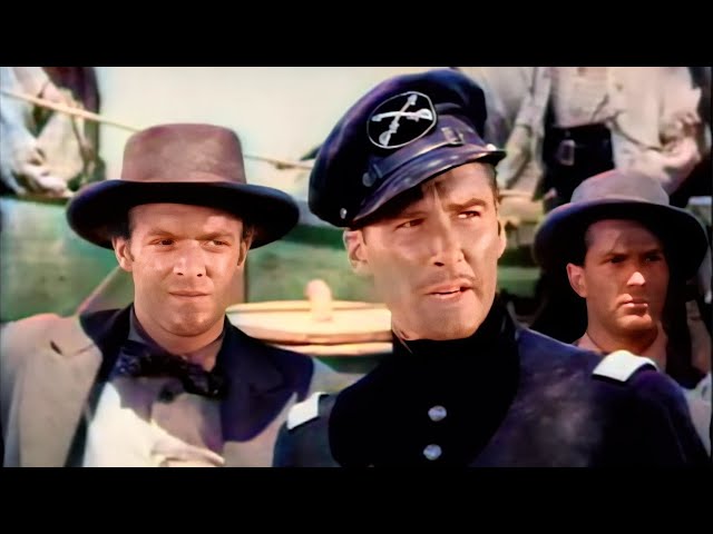 Western, War Movie | Santa Fe Trail (1940) Errol Flynn, Ronald Reagan | COLORIZED Full Movie