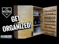 DON'T LOSE YOUR BITS! DIY Shop Wall Cabinet With Router and Drill Bit Storage.