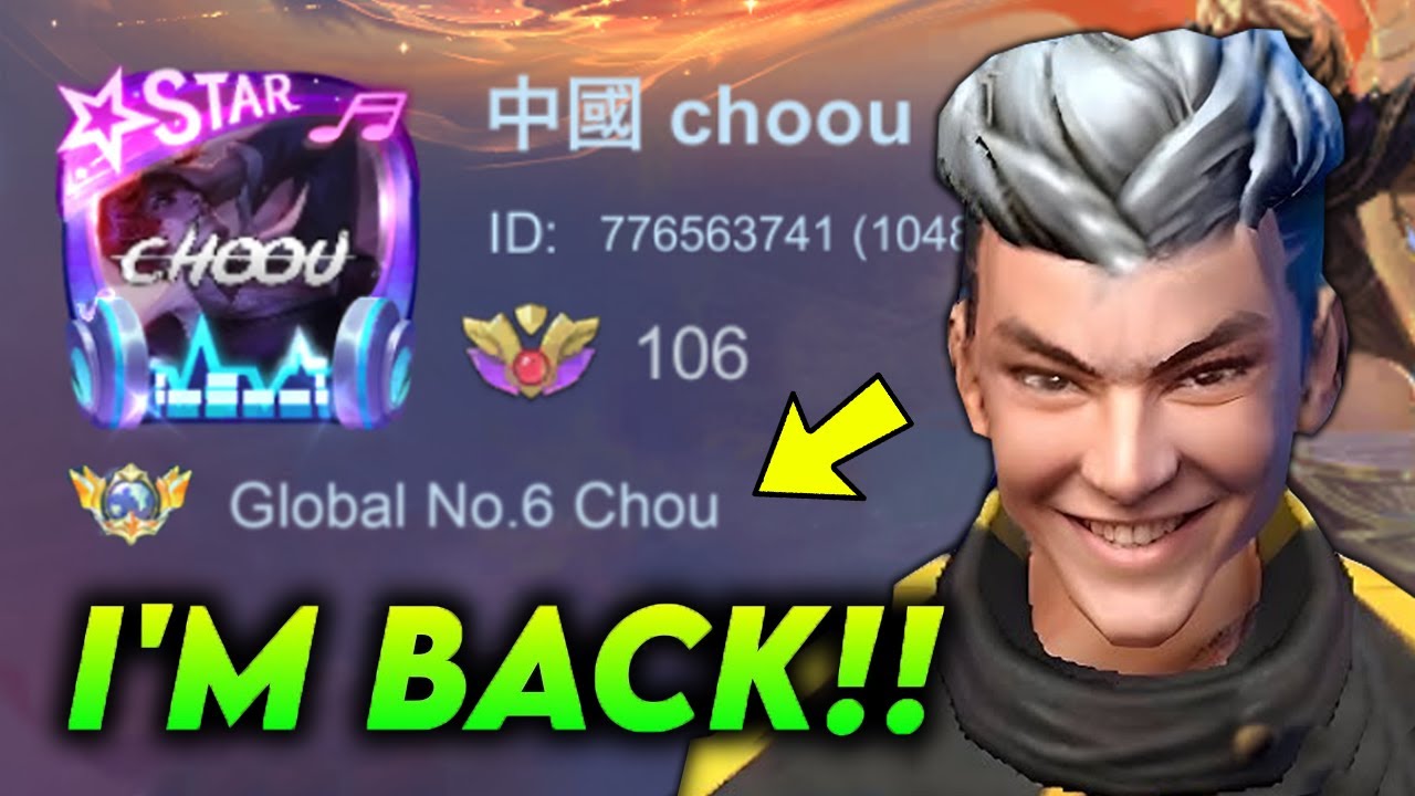 I'M BACK!! TOP GLOBAL CHOU NEW EFFECTIVE TRICK TO WIN EVERY MATCH!! FULL GAMEPLAY - Mobile Legends