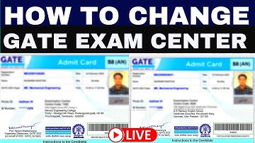 GATE Exam center chage with live proof with gate admit card #gate2022 #gate #postponegate2022 #iit
