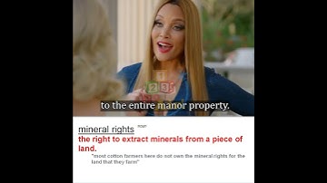 Mineral Rights - Meaning, Pronunciation, Usage | Learn English with TV Shows & Movies