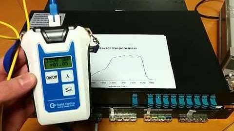 CWDM / DWDM Tutorial 04 - Optical-Power-Meter Lambda settings