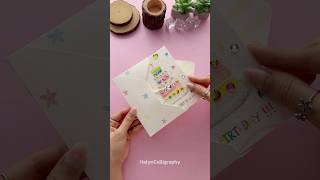 Cute Birthday Card Idea with Gem Sticker ✨