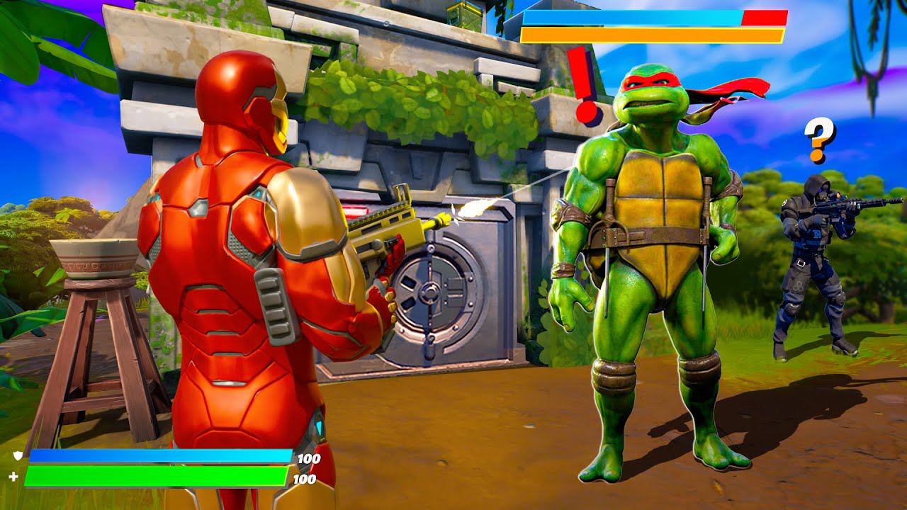 Fortnite Ninja Turtle Boss In Fortnite Update Youtube