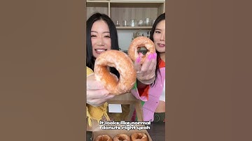 Sour Cream Donut?! Let’s give it a try #nomnomtwins #traderjoes