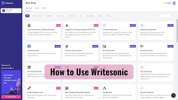 A Quick "How To" Guide for Using Writesonic AI-Powered Writing Assistant