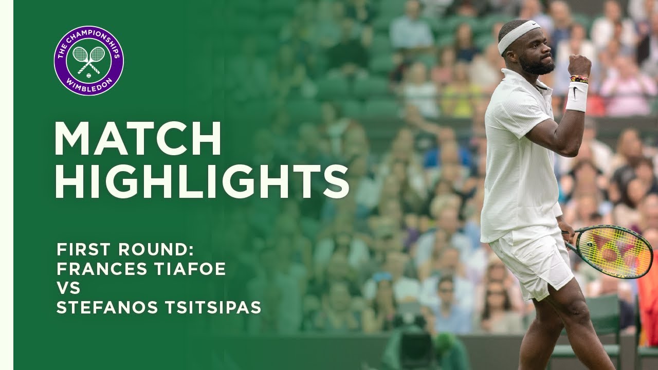 Frances Tiafoe vs Stefanos Tsitsipas First Round Highlights Wimbledon 2021