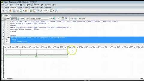 How To Use Tables in Adobe Dreamweaver