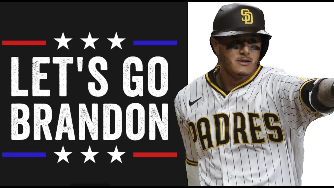 LET'S GO BRANDON SHIRT FROM MANNY MACHADO ANGERS PADRES FANS 