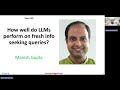 305 How well do LLMs perform on fresh info seeking queries?