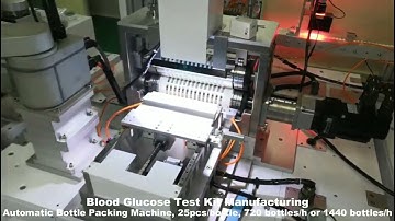 Automatic Bottle Packing Machine For Blood Glucose Test Kit Manufacturing - Glucometer Strips Making