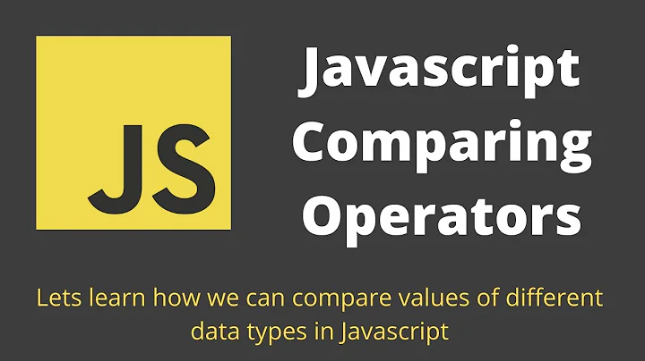 19. Javascript Comparing Operators. Important things to remember while comparing Values.