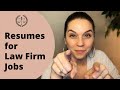 HOW TO PREPARE A RESUME FOR A LAW FIRM JOB: Resume tips for 2020