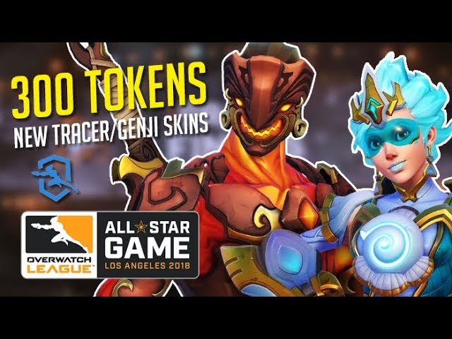 Overwatch NEW SKINS GENJI & TRACER - OWL CRAZY Plays and