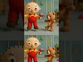 Stewie and Teddy bear family guy short video funny moment #familyguy #midjourney