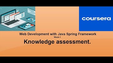 Web Development with Java Spring Framework week1 Knowledge assessment Quiz answers