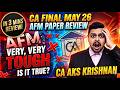CA final AFM may 26 paper review 