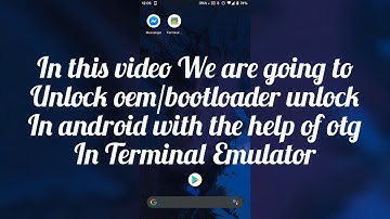 How to unlock boot loader using otg | without pc