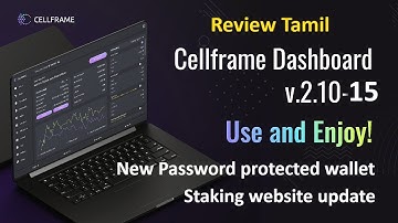 Cellframe dashboard 2 10 15 & Staking website review || Tamil || Cellframe PQC Blockchain