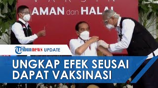 Disuntik Vaksin Sinovac Jokowi Tak Terasa Sakit, Dua Jam Kemudian Mulai Merasakan Sesuatu Ditubuhnya
