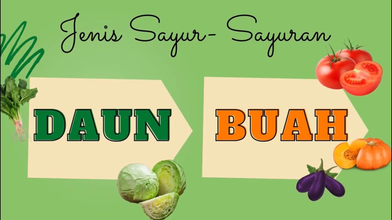 Jenis Sayur Sayuran Pdpr Prasekolah Youtube