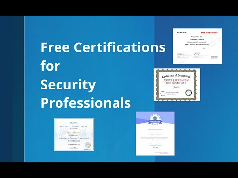 Free Certifications for Security Professionals