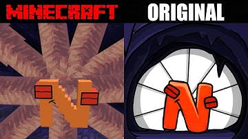 The Craziest Version Alphabet Lore in MINECRAFT Part 1