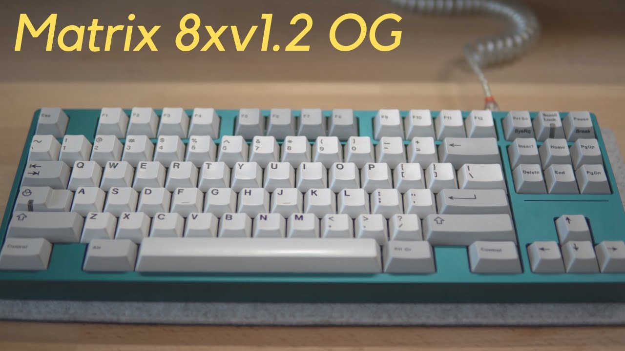 Matrix 1.2 OG Keyboard Typing Sound Test - YouTube