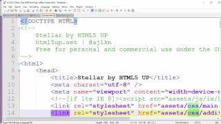 Web: HTML and CSS - Changing a web template
