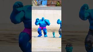 SPIDE-RMAN VS BLUE-HULK SUPERHEROES BATTLE #gta5 #shorts #spiderman #hulk